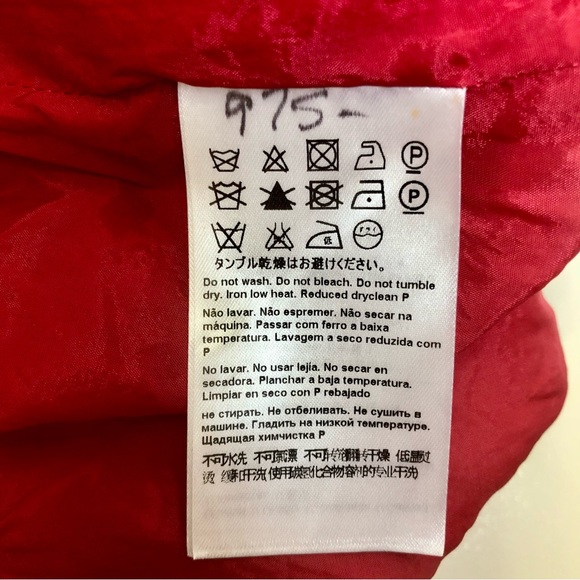 Escada Dress Darla Cherry Red Cerise Cherry Color Lacquer Gathered Detail US 8 - Picture 10 of 10